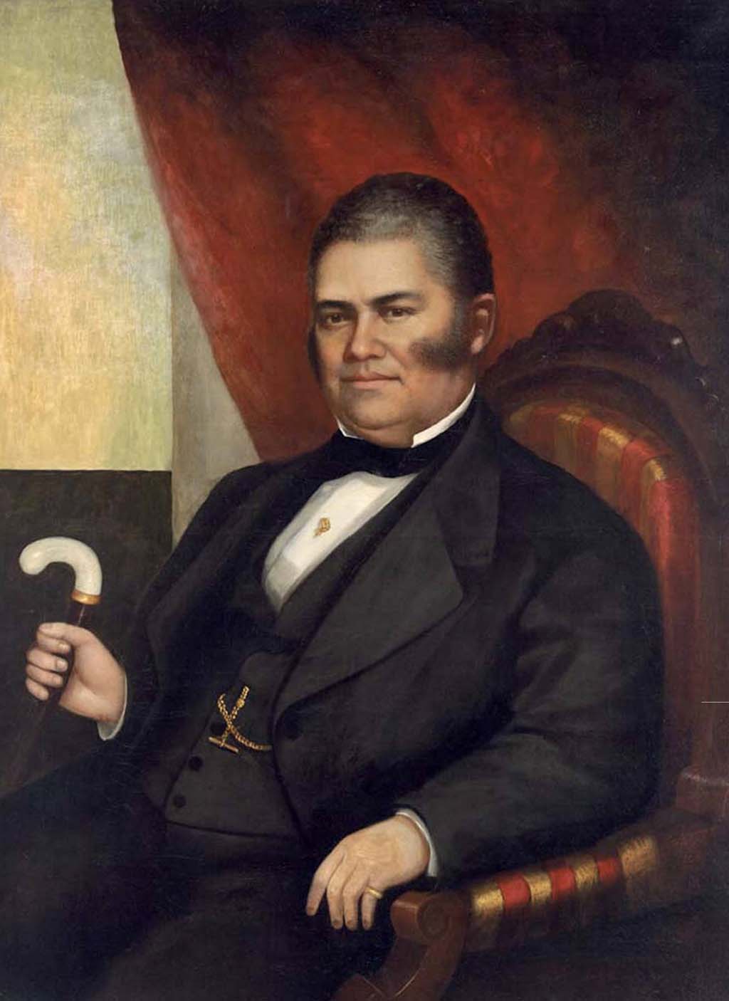 Middle-aged man with soft hooked side burns