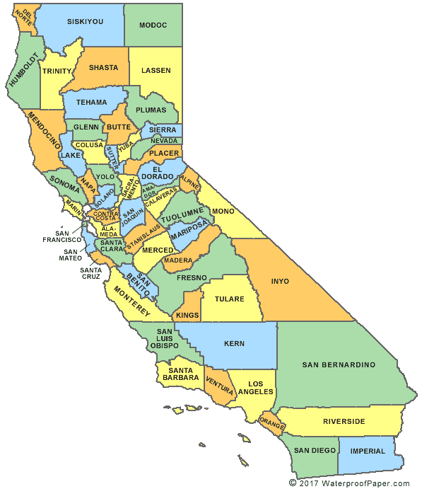 california-county-map|Charles_H__Dodge|Charles_H__Dodge California counties||