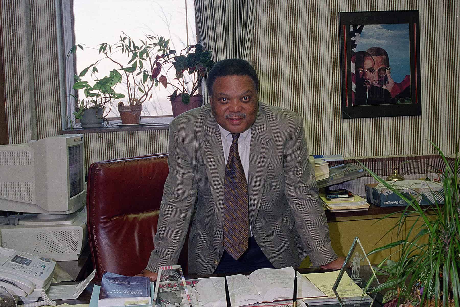 Franklin Cleckley in His Office at West Virginia University Law School