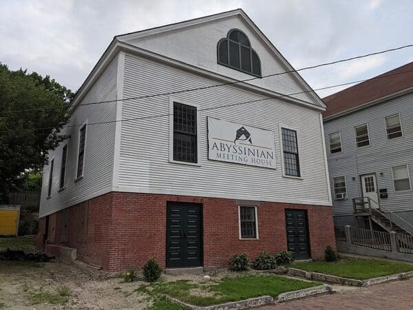 The historic Abyssinian Meeting House, viewed from Newbury Street in Portland, Maine on Friday, March 26, 2021.