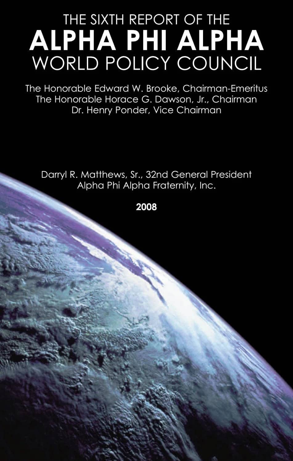 Alpha Phi Alpha World Policy Council Report (Issuu.com) Alpha Phi Alpha World Policy Council Report (Issuu.com)